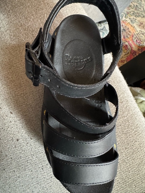 Dr. Martens Black Platform Strappy Sandals - Picture 6 of 6